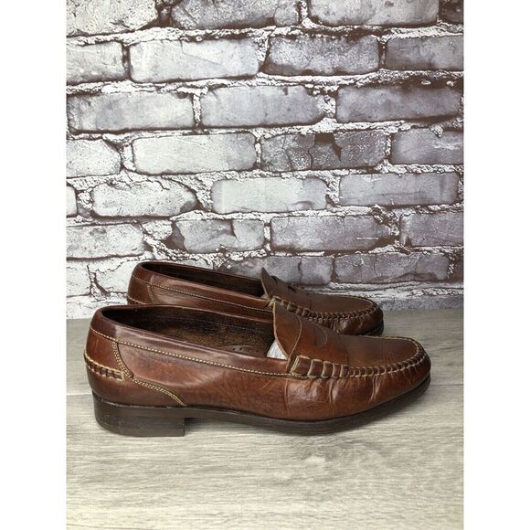 Cole Haan Dark Brown Leather Penny Loafers Casual Shoes Men’s Sz 10.5W US/44EU - Picture 14 of 16